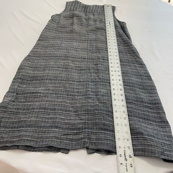 Eileen Fisher Blue Grey Linen Dress Size Small - Picture 7 of 7